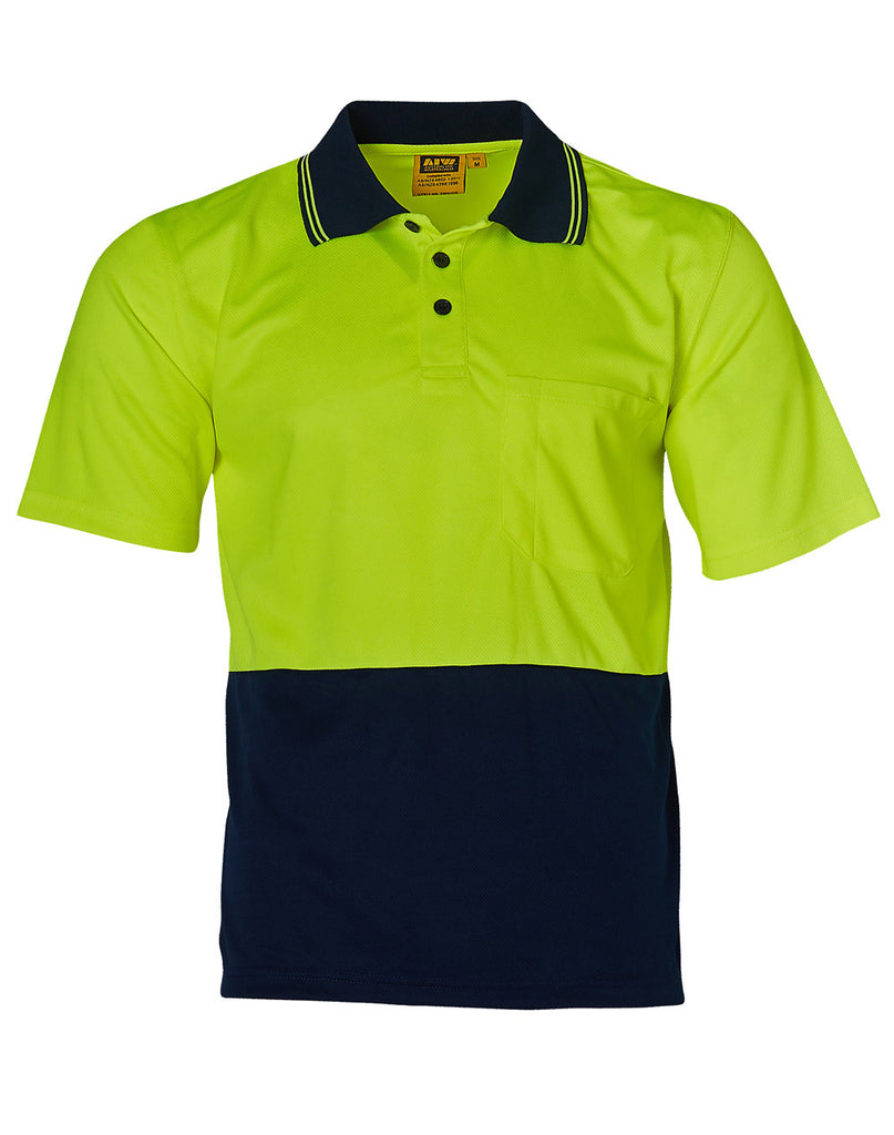 Hi-Vis CoolDry Short Sleeve Safety Polo