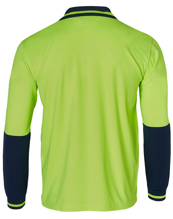 Hi-Vis TrueDry Safety Long Sleeve Polo