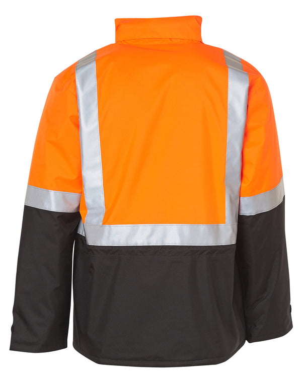 Hi-Vis Two Tone Rain Proof Jacket with Quilt Lining