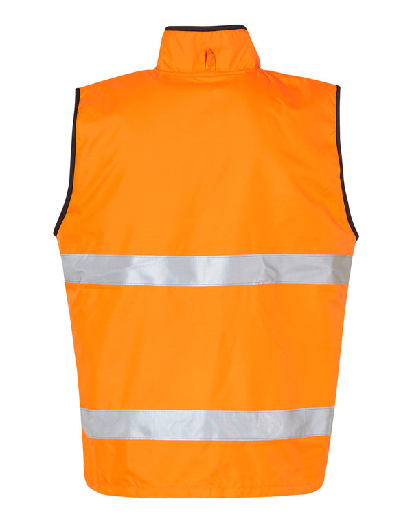 Hi-Vis Reversible Mandarine Collar Safety Vest