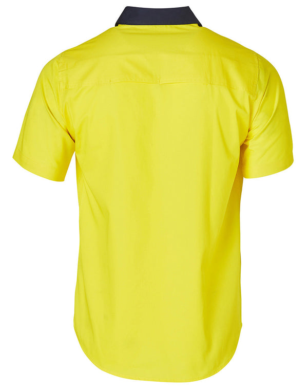 Hi-Vis Two Tone Cool Breeze Short Sleeve Cotton Work Shirt