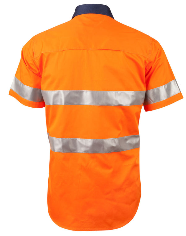Mens Hi-Vis Two Tone Safety Shirt with Reflective 3M Tapes